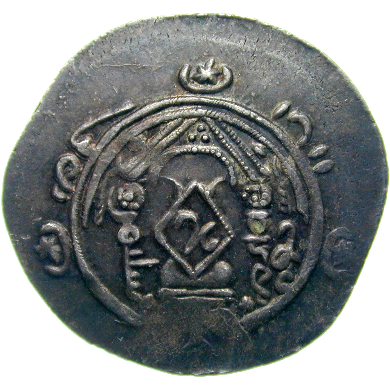 Abbasidenreich, Gouvernement von Tabaristan, Suleyman ibn Musa, Halbdrachme, 137 PYÄ  (obverse)