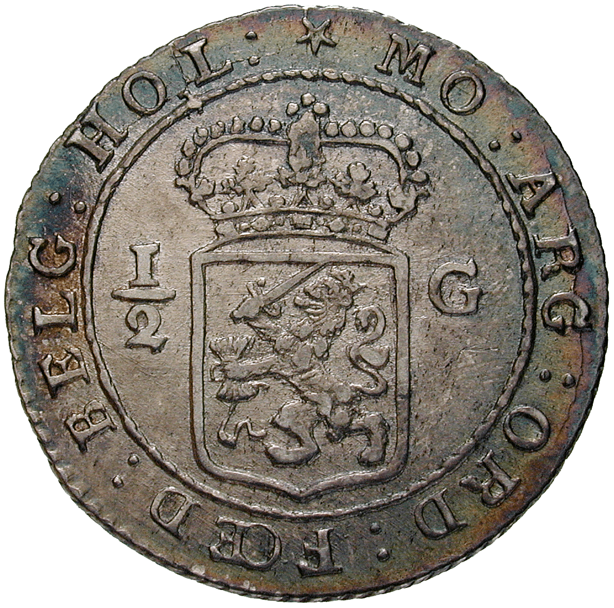 Batavian Republic, 1/2 Gulden 1802 (reverse)