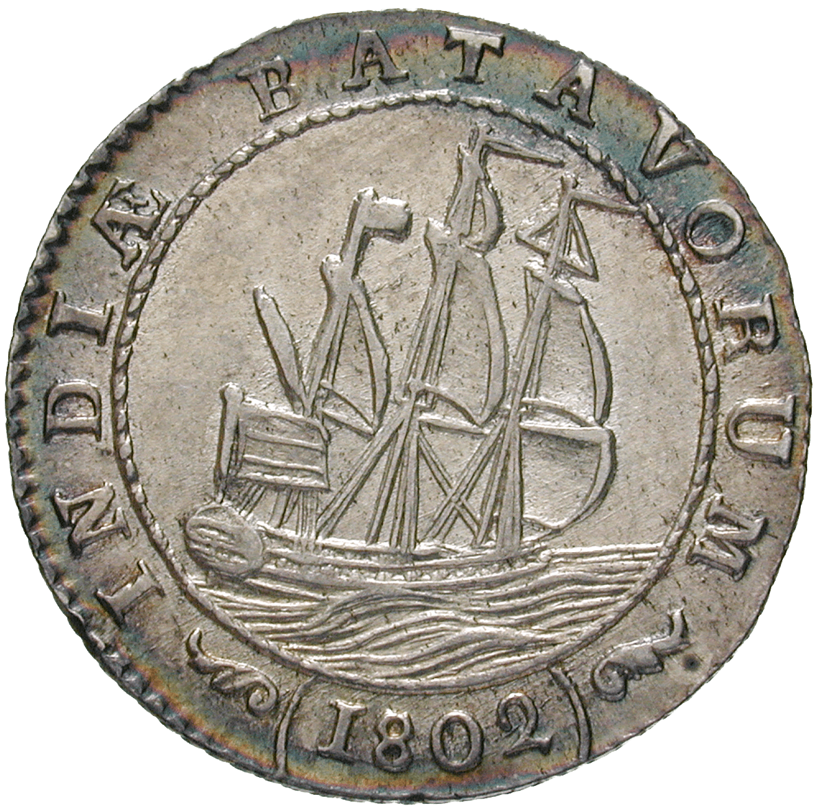 Batavische Republik, 1/2 Gulden 1802 (obverse)