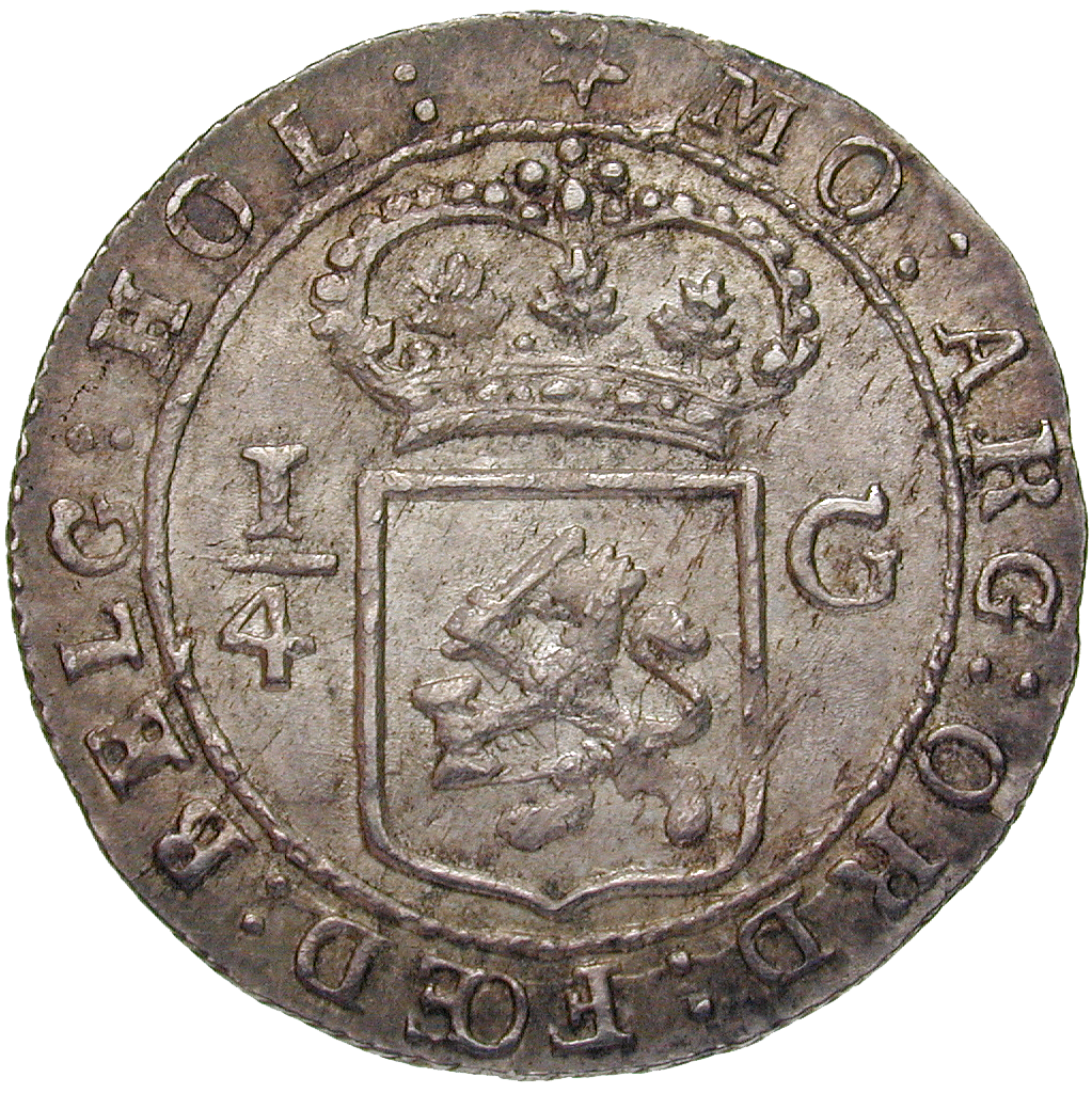 Batavische Republik für Niederländisch-Indien, 1/4 Gulden 1802 (reverse)