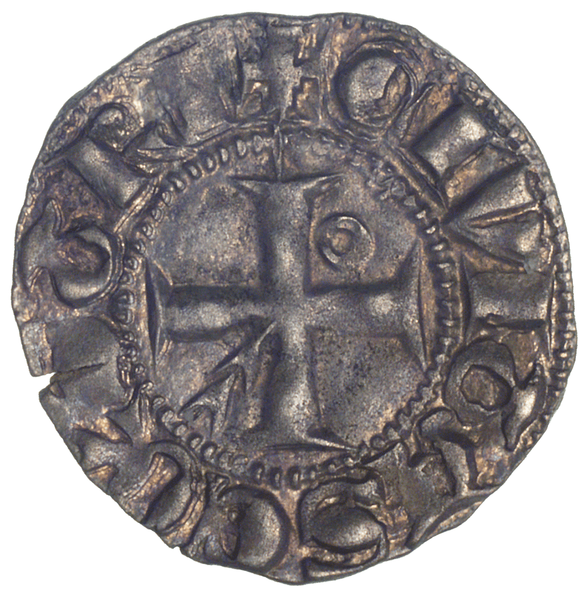 Bisopric of Lausanne, Aimon de Cossonay, Denier (reverse)