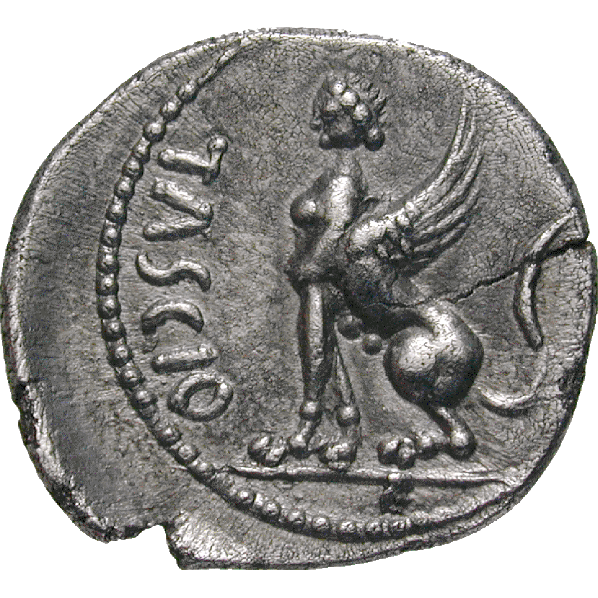 Britain, Trinovantes or Catuvellauni, Cunobelinus, Silver Unit (reverse)