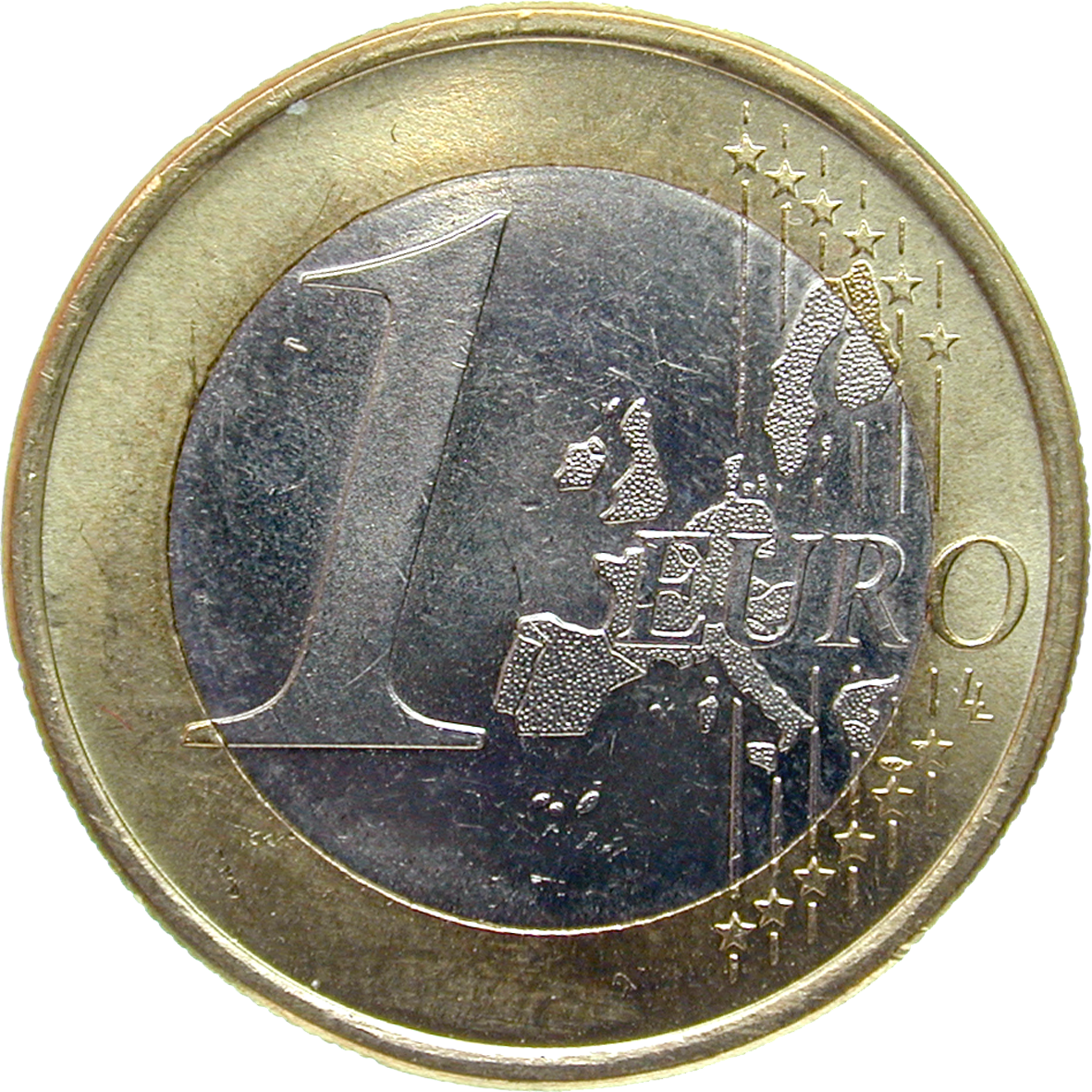 Bundesrepublik Deutschland, 1 Euro 2002 (obverse)