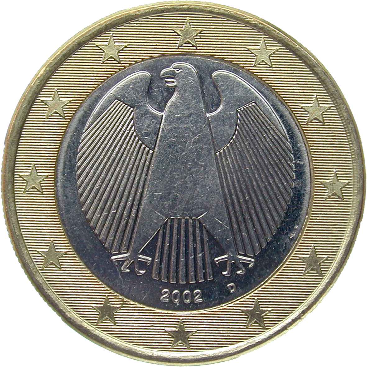 Bundesrepublik Deutschland, 1 Euro 2002 (reverse)