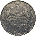 Bundesrepublik Deutschland, 2 Deutsche Mark 1957 (obverse)