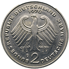 Bundesrepublik Deutschland, 2 Deutsche Mark 1978 (obverse)