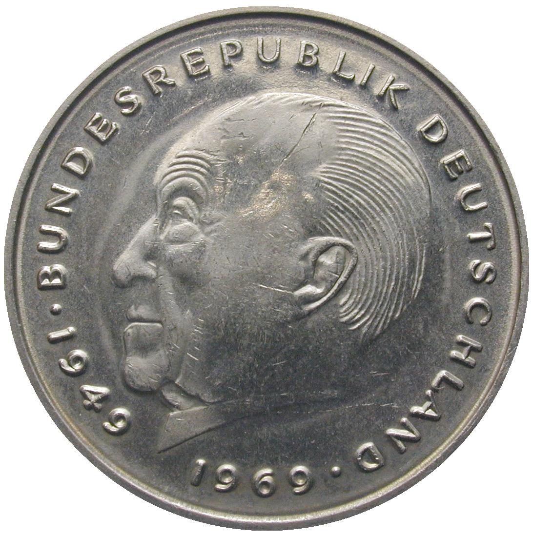 Bundesrepublik Deutschland, 2 Deutsche Mark 1978 (reverse)