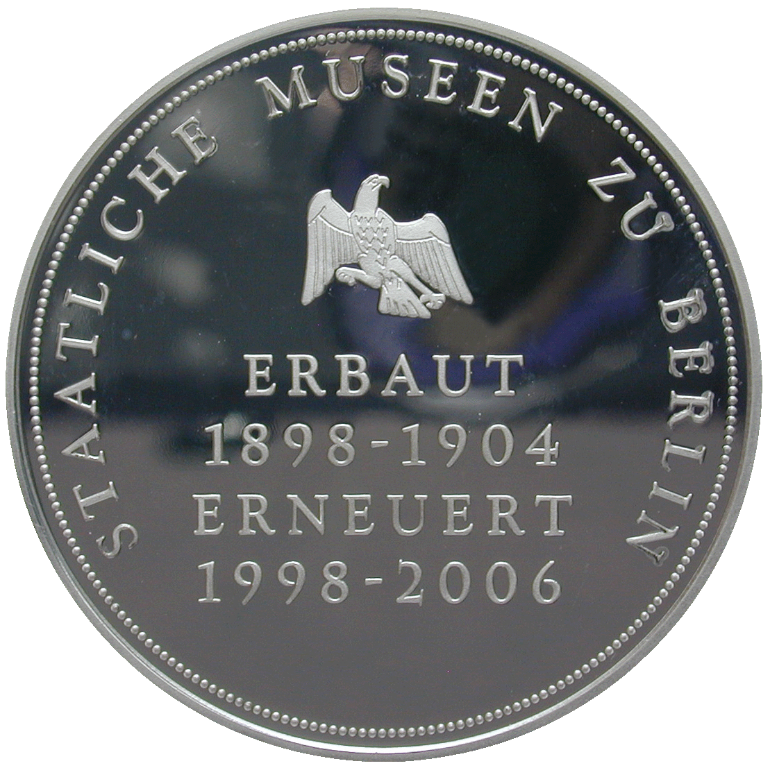 Bundesrepublik Deutschland, Medaille zur Neueröffnung des Bode-Museums Berlin (reverse)