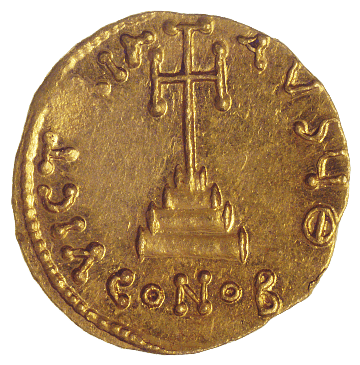 Byzantine Empire, Anastasius II Artemius, Solidus (reverse)
