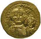 Byzantine Empire, Heraclius, Solidus (obverse)