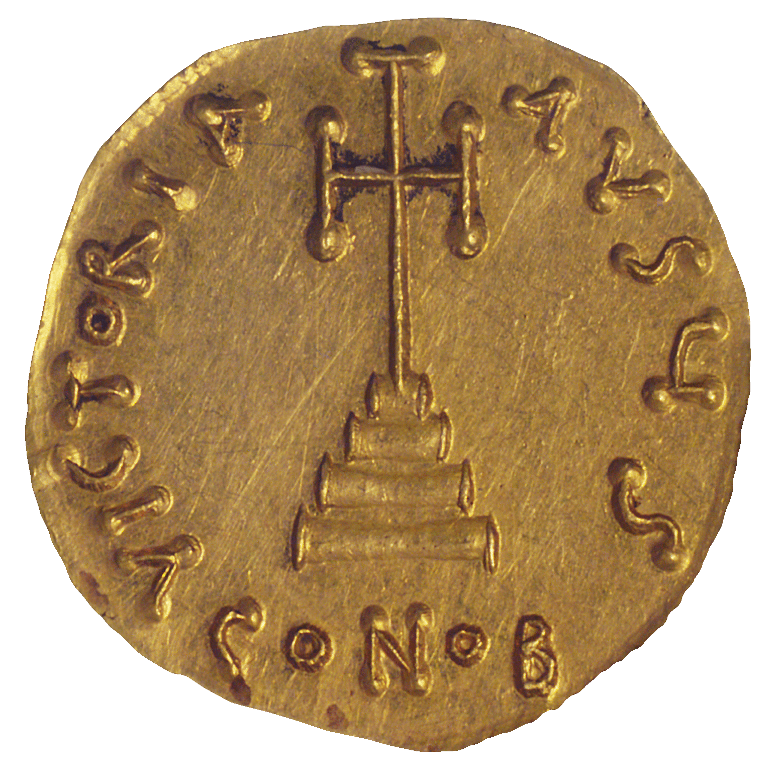 Byzantine Empire, Philippicus Bardanes, Solidus (reverse)