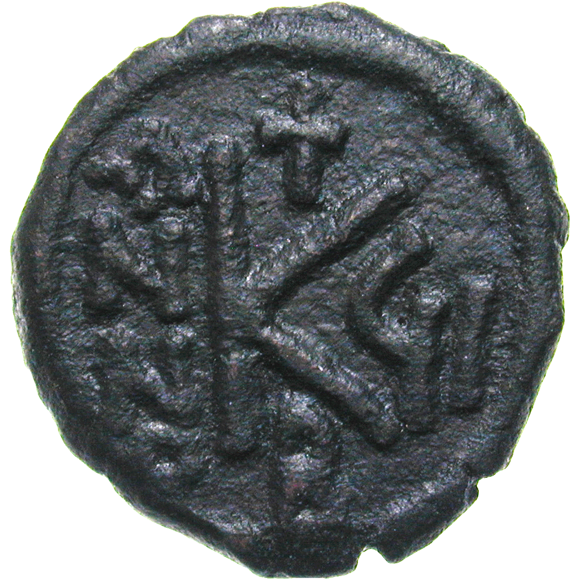 Byzantinisches Kaiserreich, Mauricius Tiberius, Halbfollis, Jahr 7 (reverse)