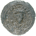 Byzantinisches Kaiserreich, Phokas, Follis (obverse)