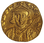 Byzantinisches Kaiserreich, Tiberius III. Aspimarus, Solidus (obverse)