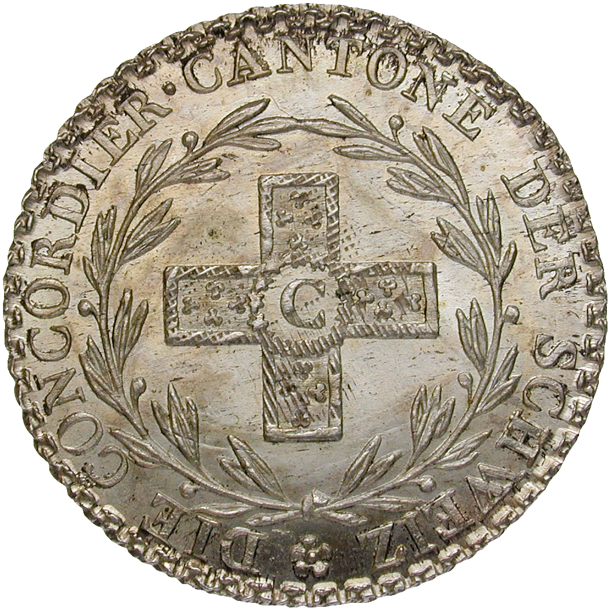 Canton of Aargau, 5 Concordat Batzen 1826 (reverse)