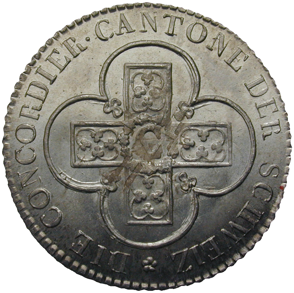 Canton of Berne, 2 1/2 Concordat Batzen 1826 (reverse)