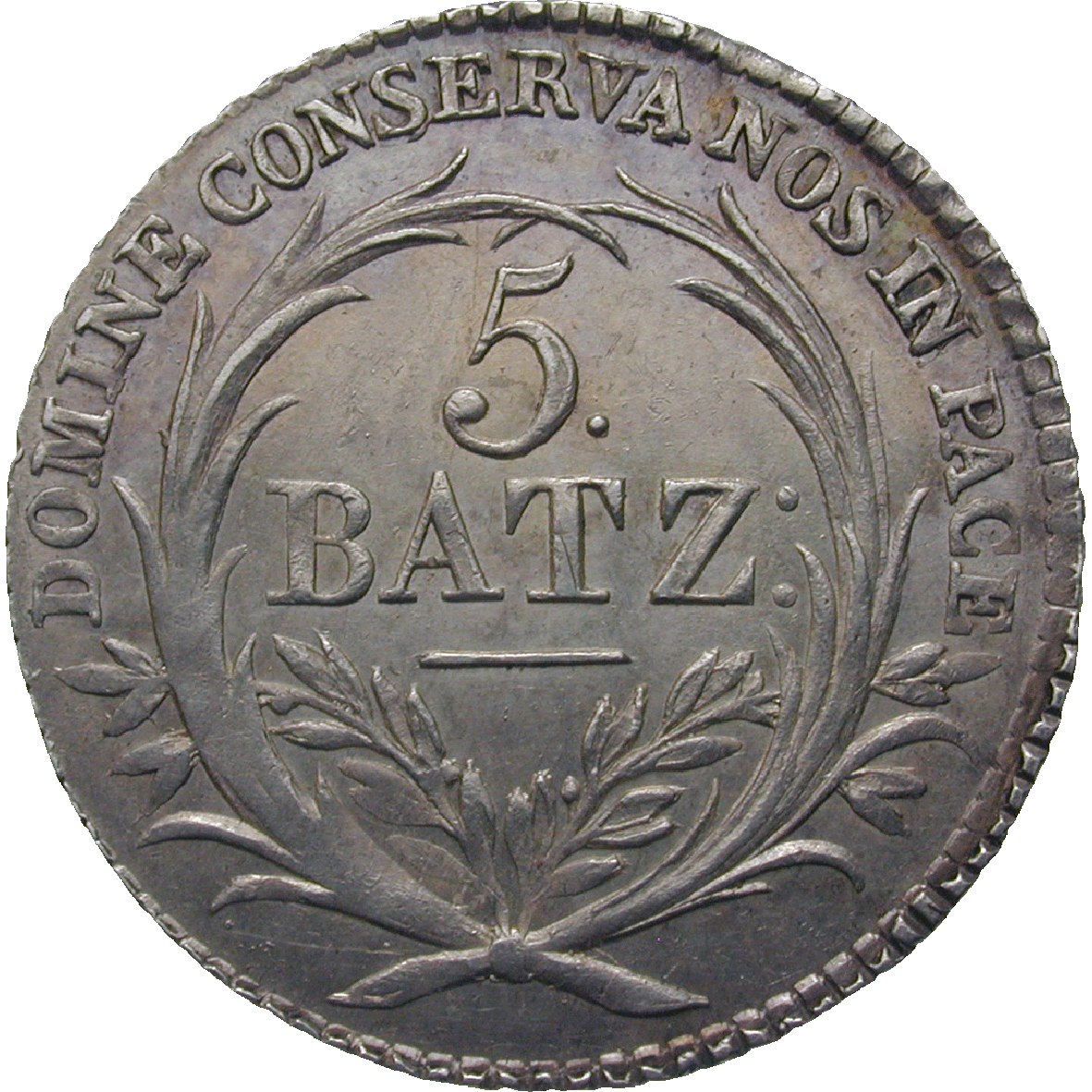 Canton of Lucerne, 5 Batzen 1815 (reverse)