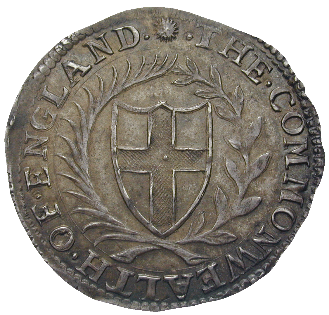 Commonwealth of England, Sixpence 1653 (obverse)