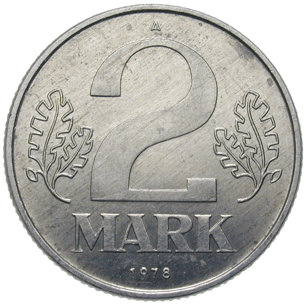 Deutsche Demokratische Republik, 2 Mark 1978 (reverse)