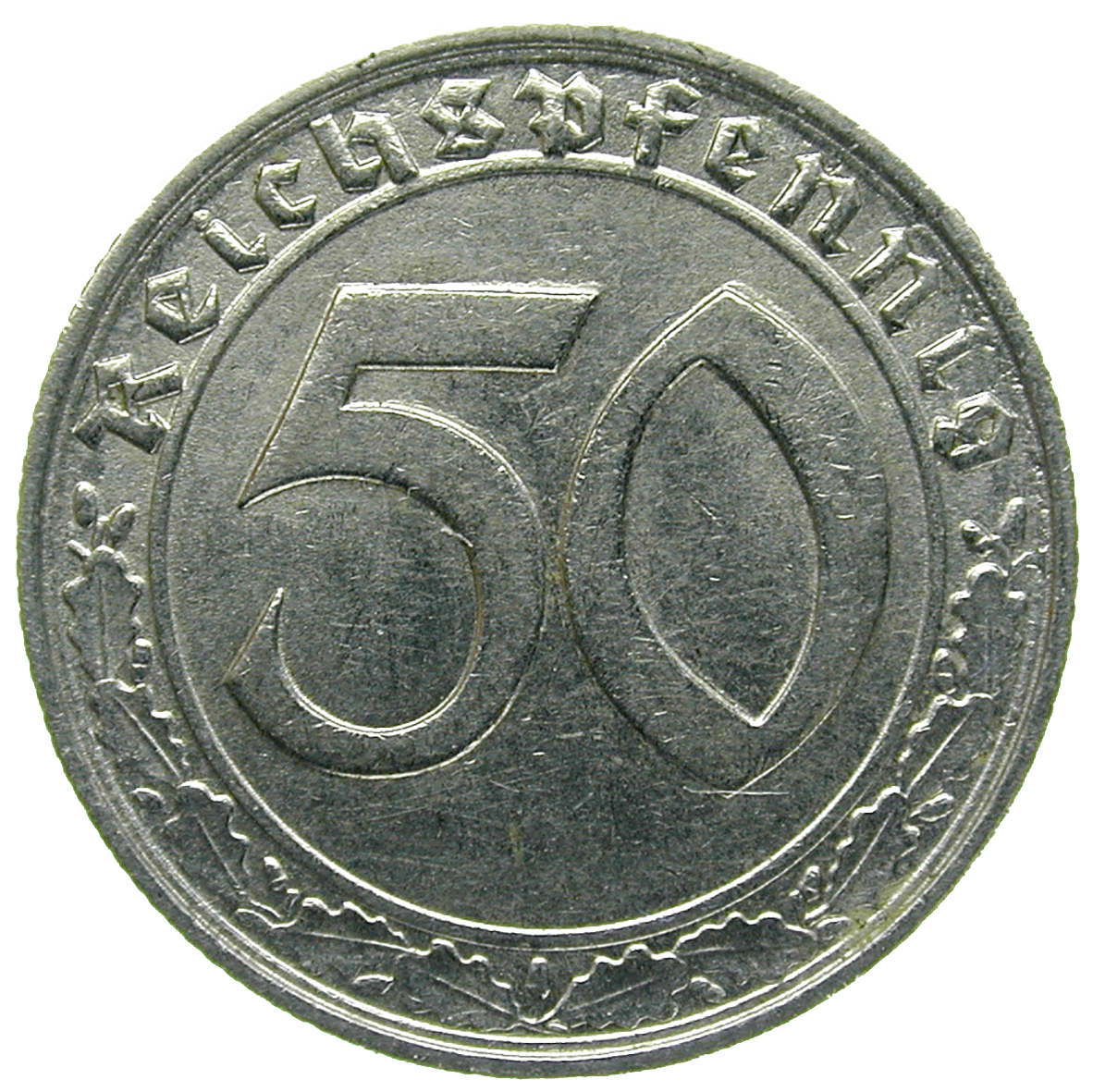 Deutsches Drittes Reich, 50 Reichspfennig 1938 (reverse)