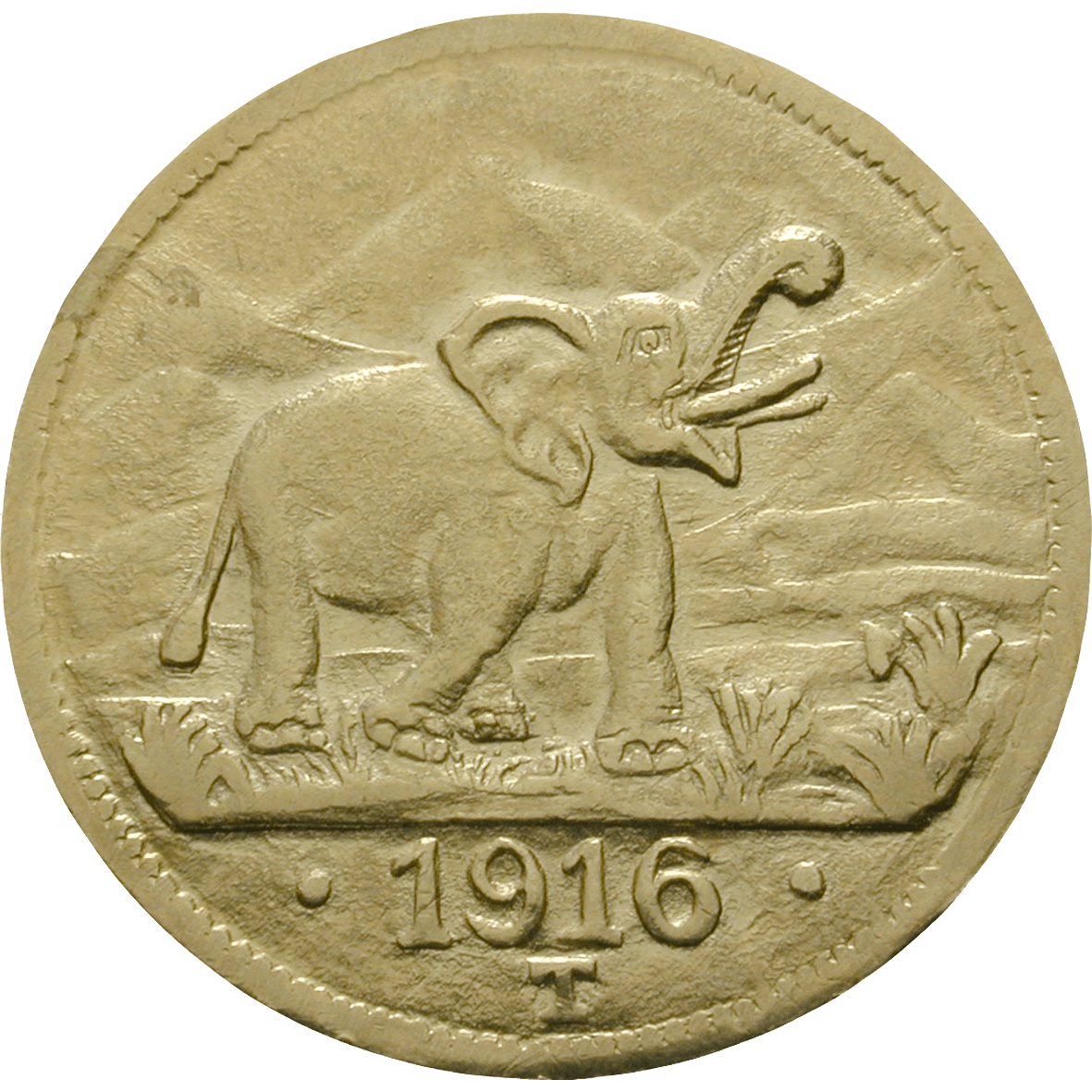 Deutsches Kaiserreich für Deutsch-Ostafrika, Wilhelm II., 15 Rupien 1916 (reverse)