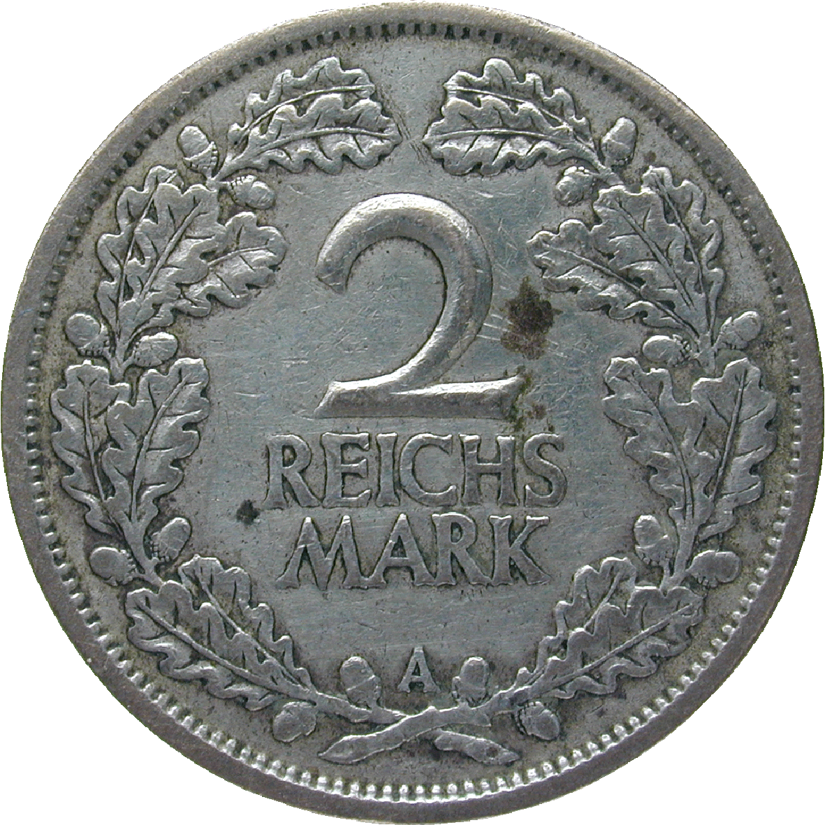 Deutsches Reich, Weimarer Republik, 2 Reichsmark 1926 (reverse)