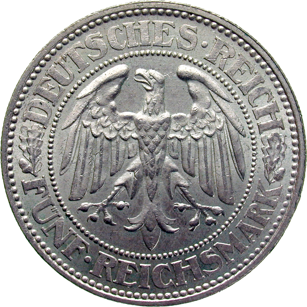 Deutsches Reich, Weimarer Republik, 5 Reichsmark 1927 (obverse)