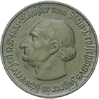 Deutsches Reich, Weimarer Republik, Provinz Westfalen, Notgeld zu 5 Mark 1921 (obverse)