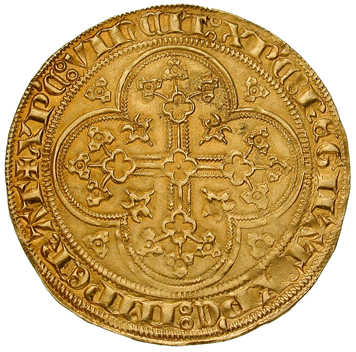 Duchy of Brabant, John III, Ecu d'or à la chaise (reverse)