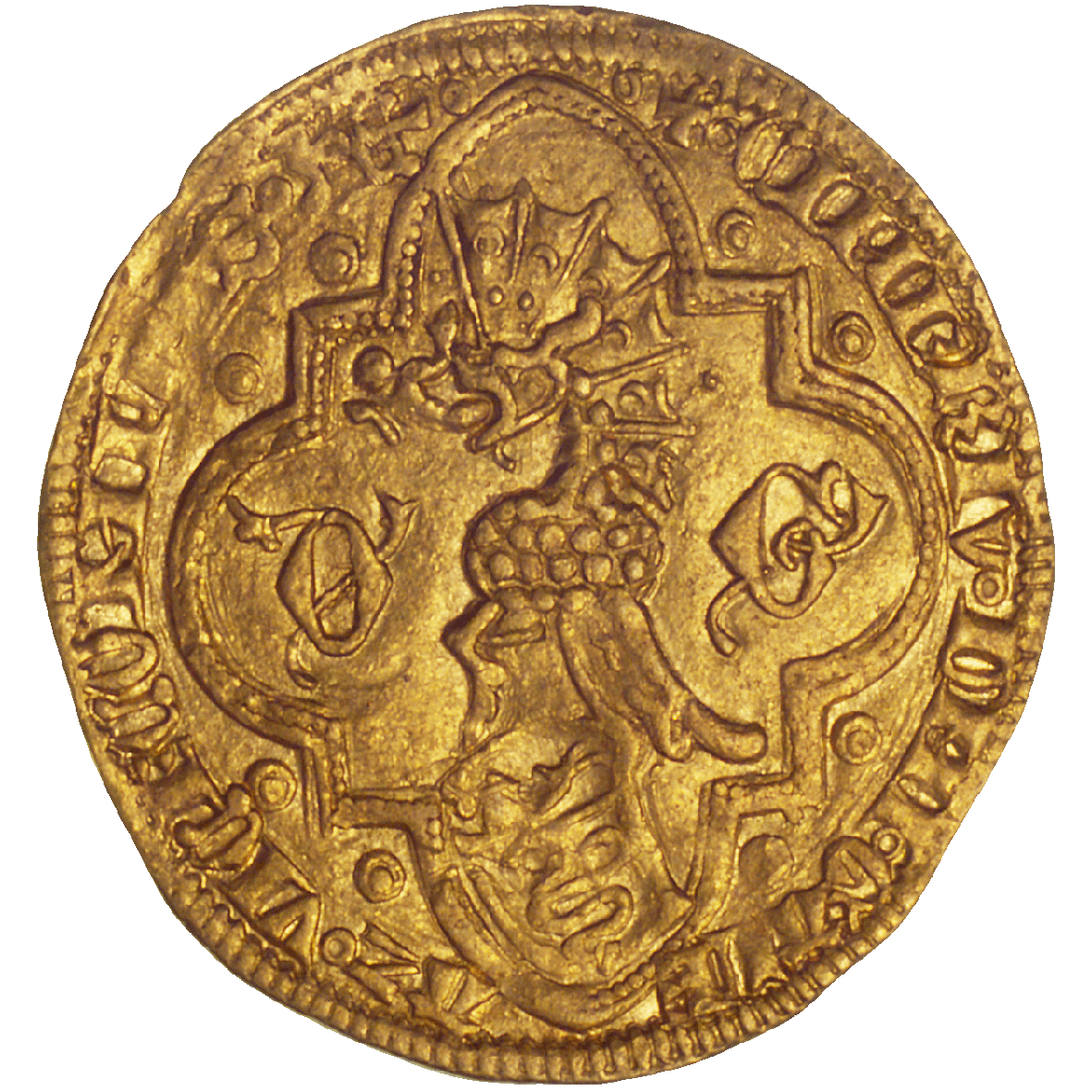 Duchy of Milan, Bernabò and Galezzo II Visconti, Fiorino d'oro (obverse)