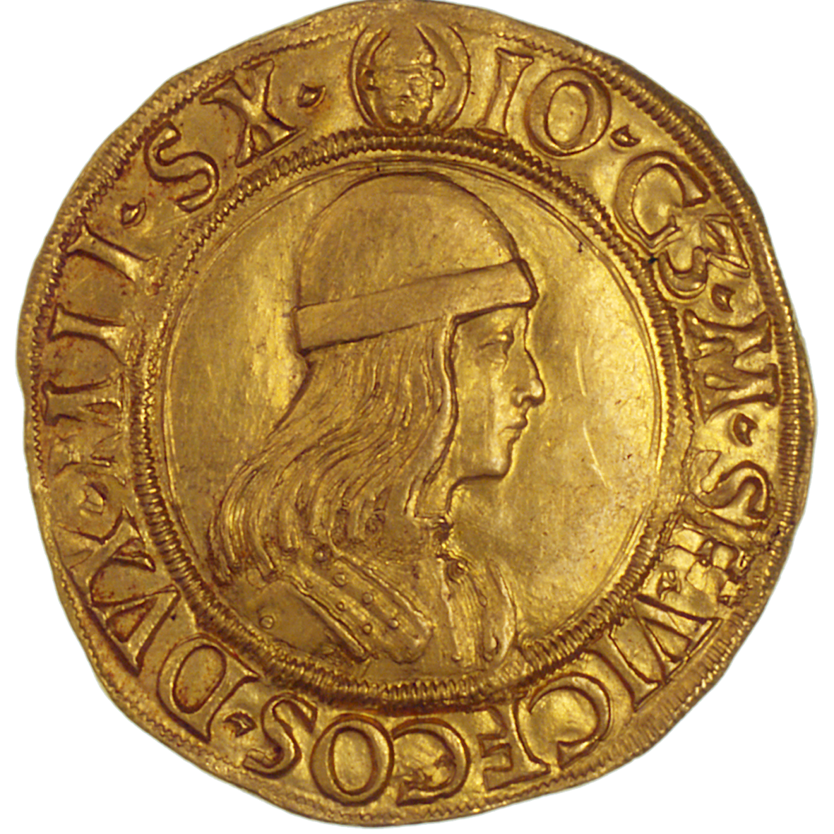 Duchy of Milan, Gian Galeazzo Maria Sforza, Double Ducat (obverse)