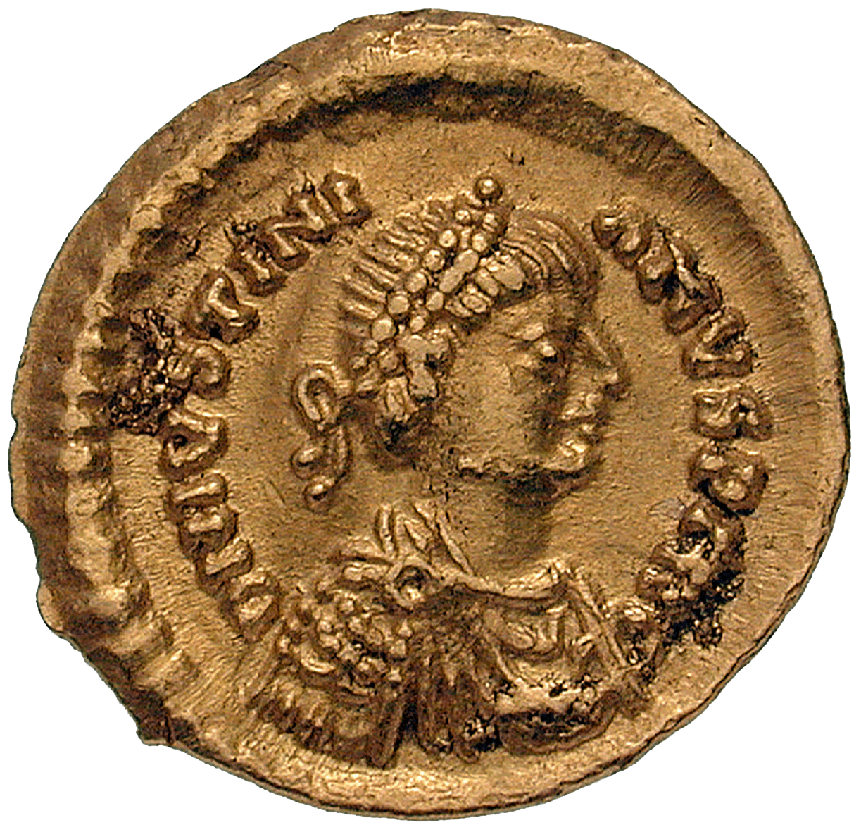 Empire of the Ostrogoths, Athalaric, Tremissis (obverse)