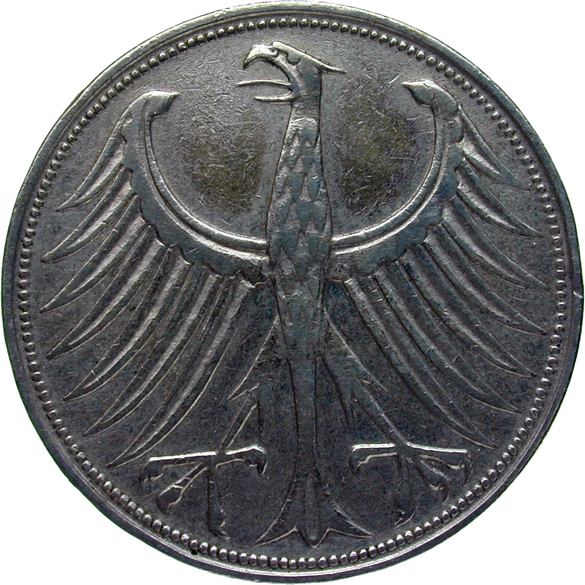 Federal Republic of Germany, 5 Deutsche Mark 1951 (reverse)