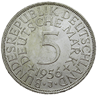 Federal Republic of Germany, 5 Deutsche Mark 1956 (obverse)