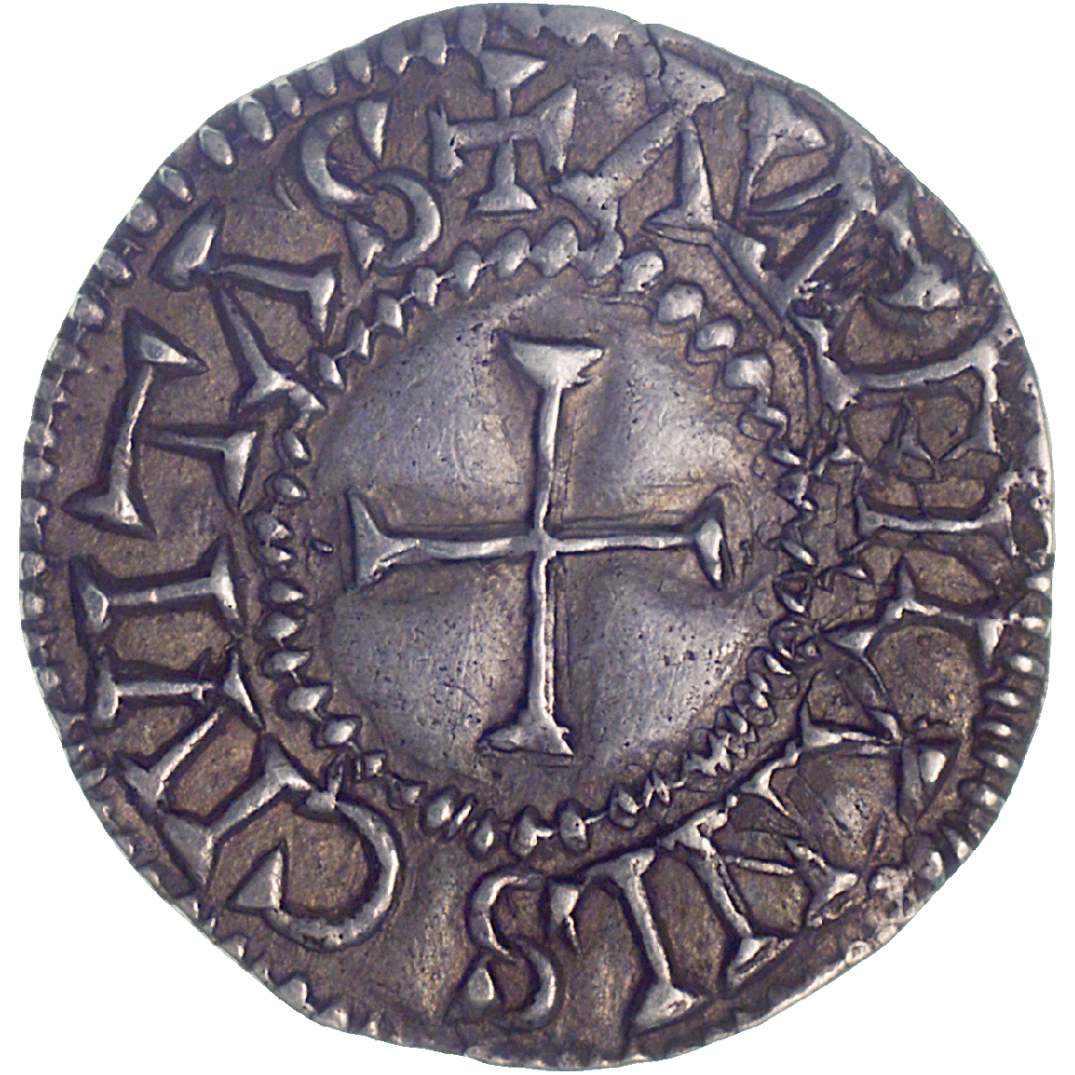 Frankish Empire, Charles II the Bald, Denarius (Pfennig) (reverse)