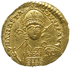 Frankish Empire, Merovingians, Clovis I, Solidus (obverse)