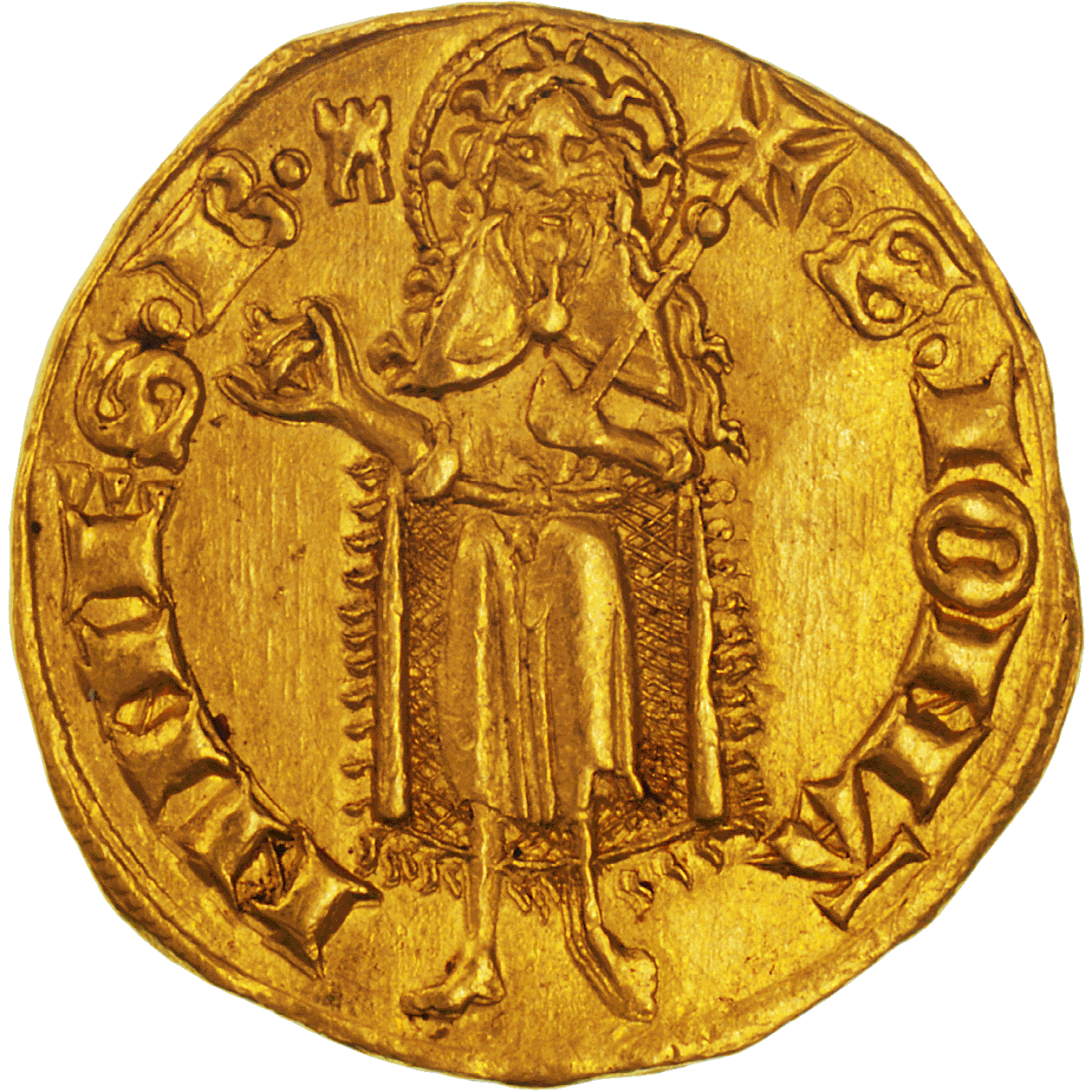 Frankreich, Fürstentum Dauphiné, Humbert II., Florin d'or (reverse)