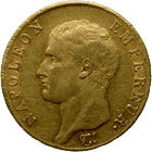 French Empire, Napoleon I, 40 Francs 1806 (obverse)