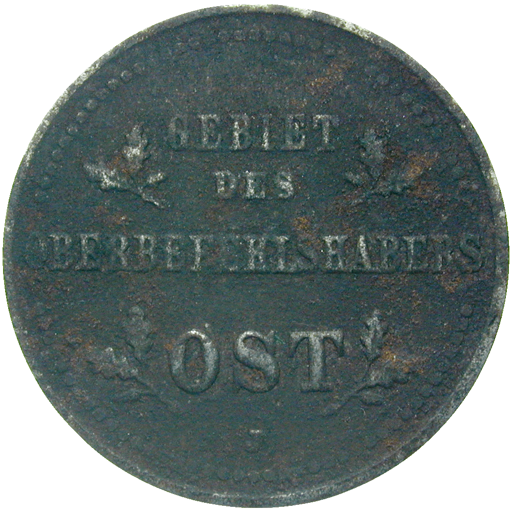 Gebiet des Oberbefehlshabers Ost, 1 Kopeke 1916 (reverse)