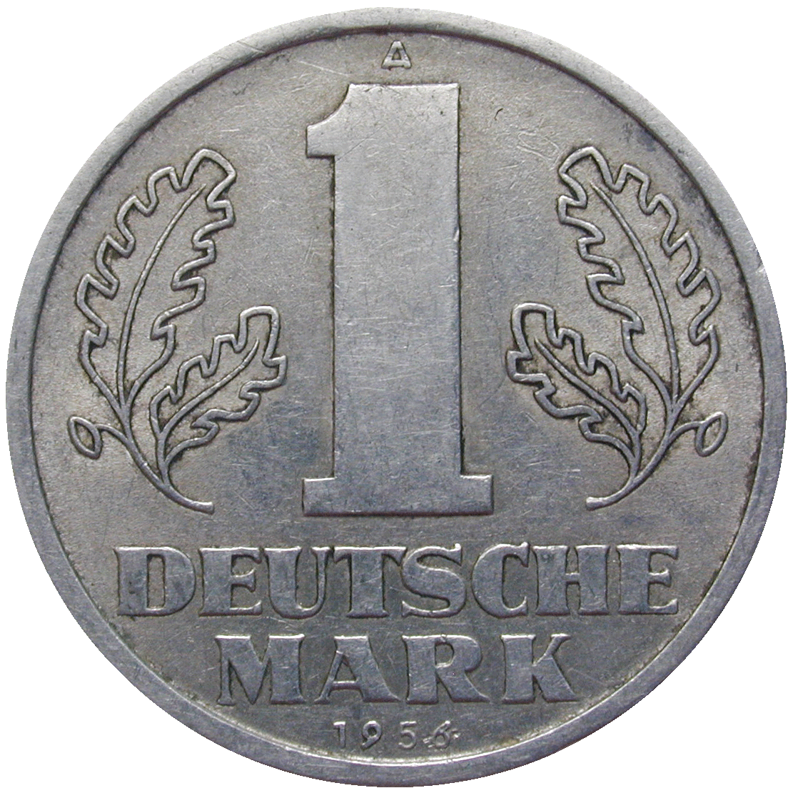 German Democratic Republic, 1 Deutsche Mark 1956 (reverse)