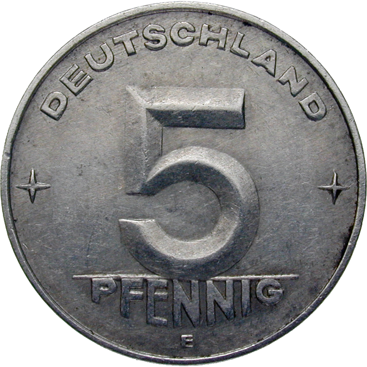 German Democratic Republic, 5 Pfennig 1952 (obverse)