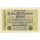 German Empire, Weimar Republic, 10 Million Marks 1923 (obverse)