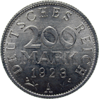 German Empire, Weimar Republic, 200 Mark 1923 (obverse)