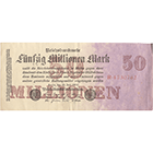 German Empire, Weimar Republic, 50 Million Mark 1923 (obverse)
