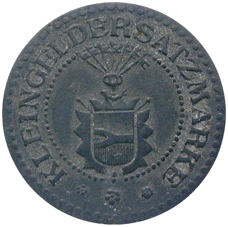 German Empire, Wilhelm II, Bankverein Neumünster, Emergency Issue worth 10 Pfennig  (obverse)