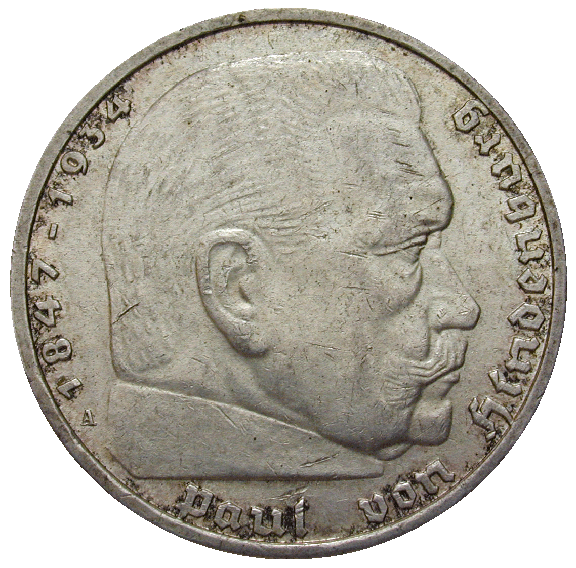 German Third Empire, 5 Reichsmark 1939 (reverse)