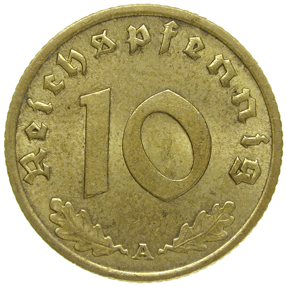 German Third Reich, 10 Reichspfennig 1936 (reverse)