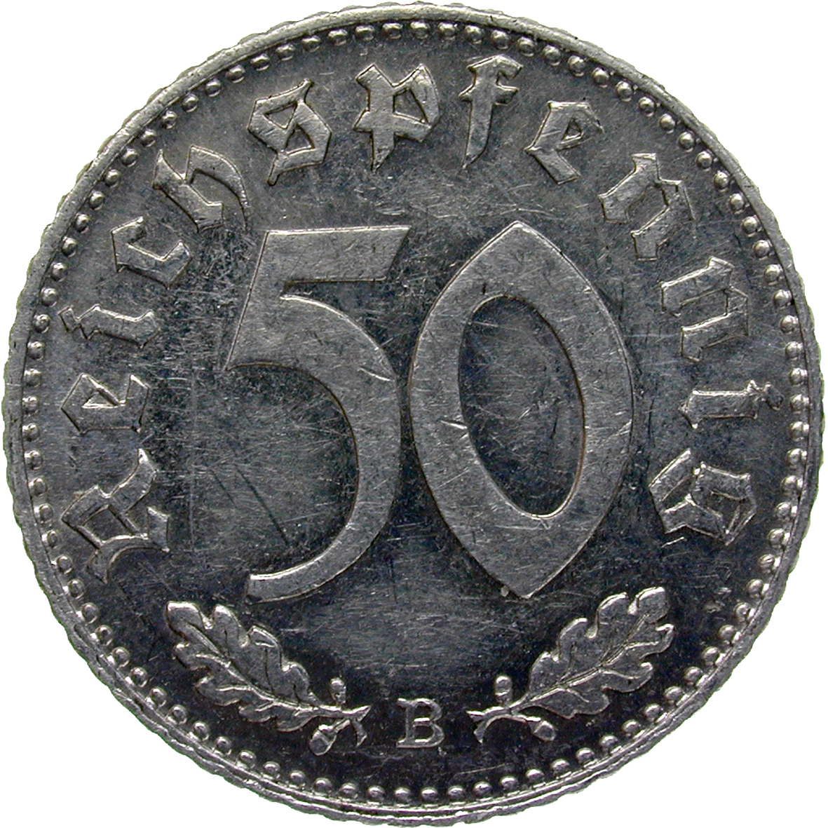 German Third Reich, 50 Pfennig Ostmark 1940 (reverse)