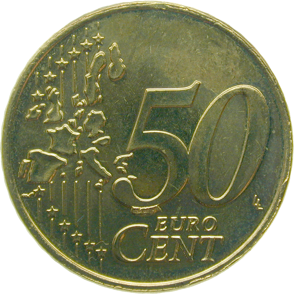 Grand Duchy of Luxembourg, Henri, 50 Euro Cent 2002 (obverse)