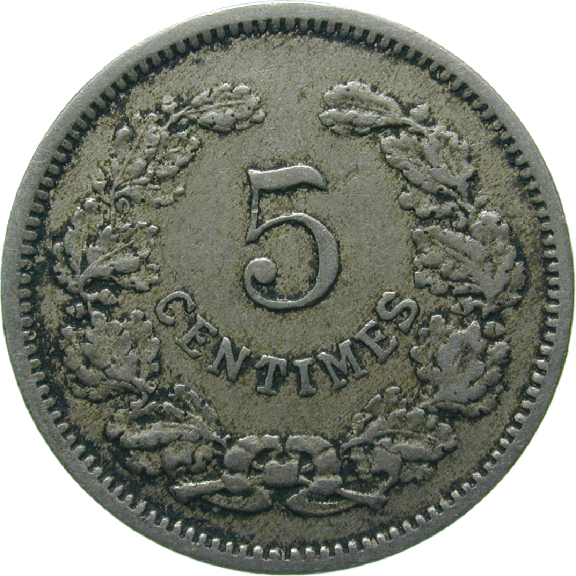 Grossherzogtum Luxemburg, Adolph I., 5 Centime 1901 (reverse)